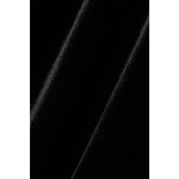 Norma Kamali Elephant Wide-Leg Flare Pull-On Velvet Pants Casual Y2K Black  sz S - Picture 4 of 9